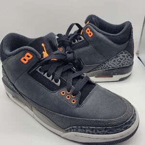 Nike Air Jordan 3 Retro Fear Pack Night Stadium-Ttl Orange Size 8 [CT8532-080]